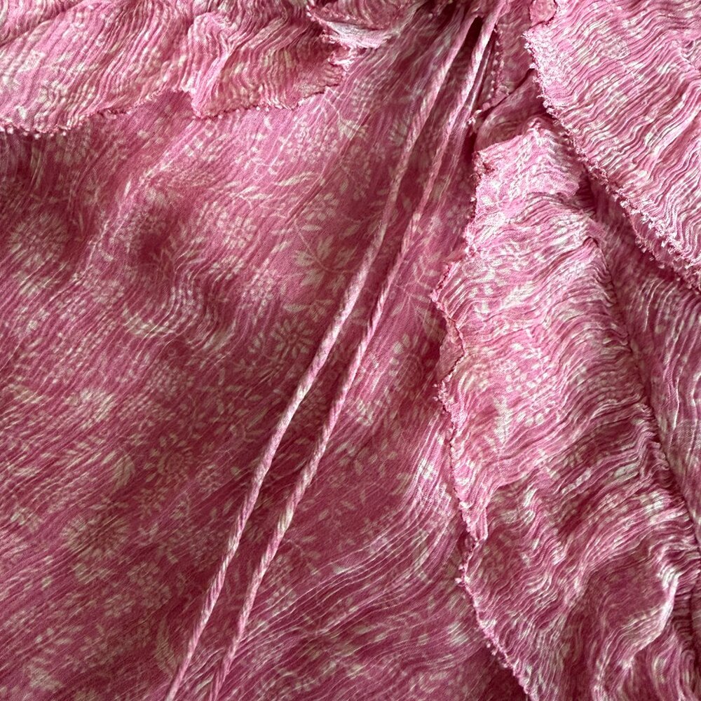 Doen Antoinette Dress in Carnation Garden Bloom - XS, 100% Silk - Picture 5 of 11